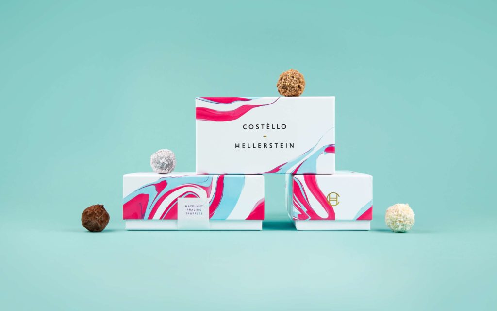 Packaging design for Costello + Hellerstein