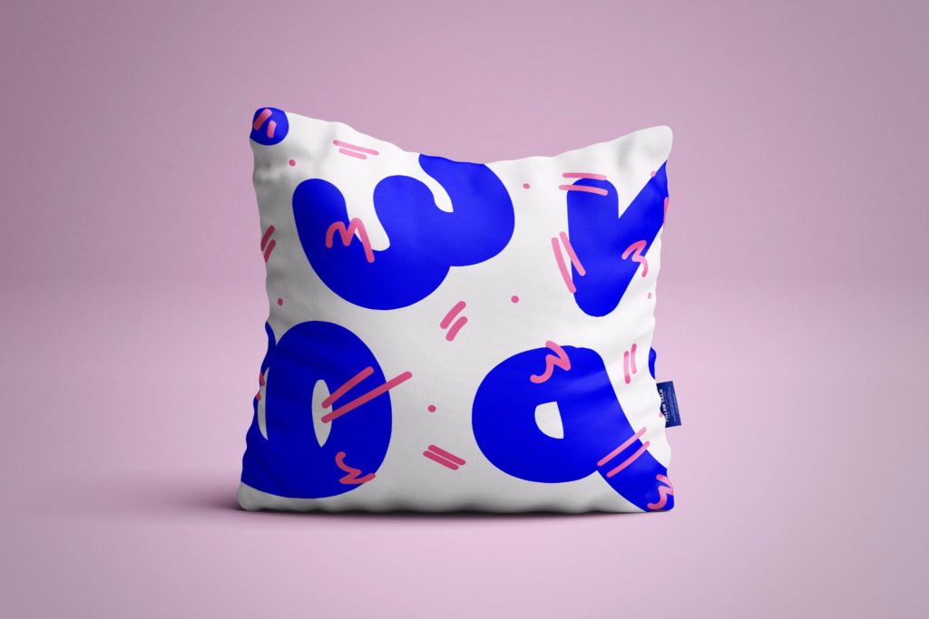 Pillow Talk, Saliah Bryan, design, interior design, graphic design, pattern, colour, charity, textiles